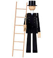 Kay Bojesen Träfigur - Soparmaskin - 21 cm - Svart