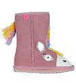 EMU Australia Teddy Boots - Magical Unicorn - Pale Pink