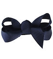 By Str Bow Hair Clip - Classic - 6 cm - Dark Navy