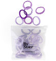 By Str Mini Elastic Hair Bands - 50 pcs - Mix 13 - Purple