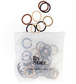 By Str Mini Elastic Hair Bands - 50 pcs - Mix 15 - Brown/Beige/