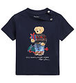 Polo Ralph Lauren T-shirt - Holiday - Navy w. Soft Toy