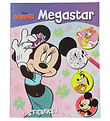 Megastar Colouring Book w. Stickers - 128 Pages - Minnie