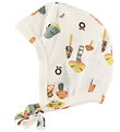 Katvig Baby Hat - White w. Mushrooms