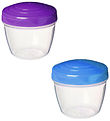 Sistema Containers - Yoghurt 2 stuks - 150 ml - Paars/Blauw