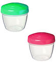 Sistema Containers - Yoghurt 2 stuks - 150 ml - Groen/Roze