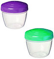 Sistema Containers - Yoghurt 2 stuks - 150 ml - Paars/Groen