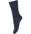 MP Socks - Wool - Rib - Dark Denim Melange