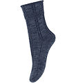 MP Socken - Wolle - Strick - Dark Denim Melange