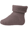 MP Babysocken - Wolle - Dark Purple Dove