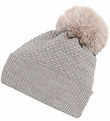 MP Beanie w. Pom-Pom - Wool - Oslo - Light Brown melange