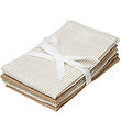 Cam Cam Washcloths - 4-Pack - Classic+ Stripes Camel/Camel