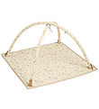 Cam Cam Krabbeldecke - Beige m. Blätter/Schmetterlinge