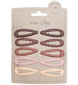 Little Wonders Pinces  Cheveux - 10 Pack - Marron Couleurs