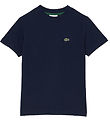 Lacoste Stuttermabolur - Dökkblátt