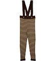 Fliink Leggings w. Suspenders - Knitted - Viscose - Favo - Choco