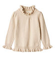 Fliink Blouse - Knitted - Viscose - Abby - Sandshell