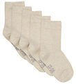 Minymo Chaussettes - 5 Pack - Sable Mlange