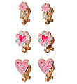 Souza Ear clips - 3-Pack - Flowers - Pink
