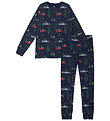 The New Pyjama Set - TnHoliday - Navy Blazer w. Print
