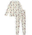 The New Pyjama Set - TnHoliday - Ecru w. Print