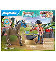 Playmobil Paarden van de waterval - Hoefijzer Ben en Achilles -