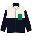 Lacoste Fleece Jacket - Navy/White