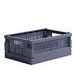 Made Crate Vouwbare box - Mini - 24x17x9,5 cm - Blue Grey