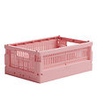 Made Crate Vouwbare box - Mini - 24x17x9,5 cm - Suikerspin Roze