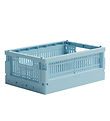 Made Crate Frvaringslda - Mini - 24x17x9,5 cm - Kristall Blue