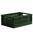 Made Crate Vouwbare box - Midi - 33x24x13 cm - Racen Green