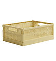 Made Crate Vouwbare box - Midi - 33x24x13 cm - Lemon Cream