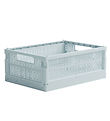 Made Crate Bote Pliante - Midi - 33x24x13 cm - Ice Cube Blue