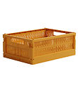 Made Crate Vouwbare box - Midi - 33x24x13 cm - Mustard