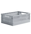 Made Crate Foldable Box - Midi - 33x24x13 cm - Misty Grey