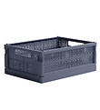 Made Crate Vouwbare box - Midi - 33x24x13 cm - Blue Grey