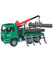 Bruder Truck - MAN TGA Timber truck w. Crane - 2769