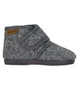 En Fant Hausschuhe - Wolle - Dark Grey Melange