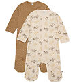 Pippi Baby Strampler - Schlafanzug - 2er-Pack - Whitecap Grey