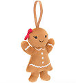 Jellycat Knuffel - 10x6 cm - Feestelijke Folly Peperkoek Ruby