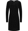 Grunt Dress - Velvet - Tuam - Black w. Silver Dots