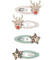 Mimi & Lula Hair Clips - 4 pcs - Reindeer Christmas