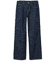 LMTD Jeans - NlnNucas - Dark Blue Denim/White Stripes