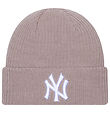 New Era Beanie - Knitted - Rib - New York Yankees - Pastel Brown