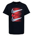 Nike T-shirt - Black w. Red/Grey