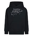 Nike Hoodie - Black w. White/Silver