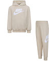 Nike Sweatset - Zandverstuiving m. Wit