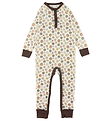 Katvig Jumpsuit - Wool - White w. Smiley