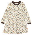 Katvig Dress - Wool - White w. Smiley