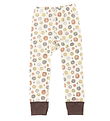 Katvig Leggings - Wool - White w. Smiley